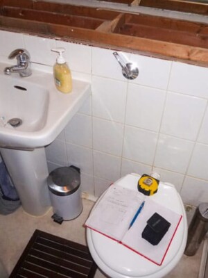 Before full bathroom rebuild - before