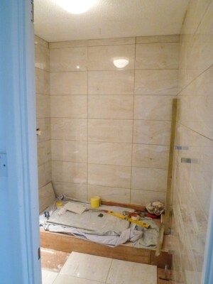 In Progress full bathroom rebuild - in progress