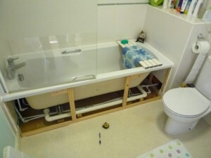 Before replace bath with shower - before