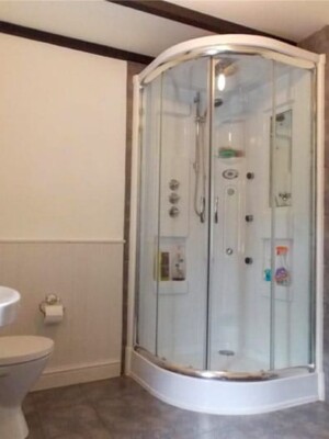 Before shower pod replacement - before