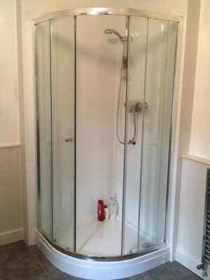 Completed shower pod replacement - completion